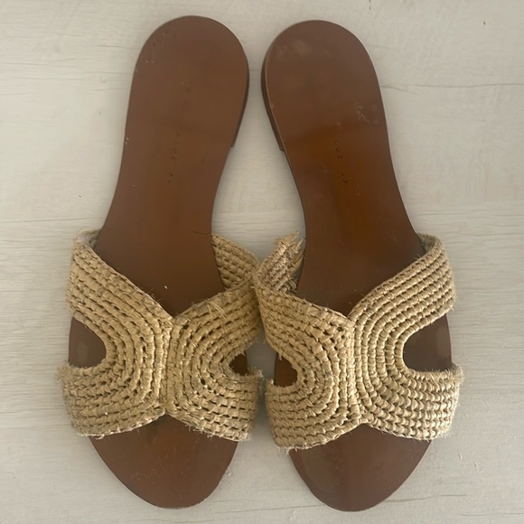 Zara Raffia Sandals - Picture 2 of 5